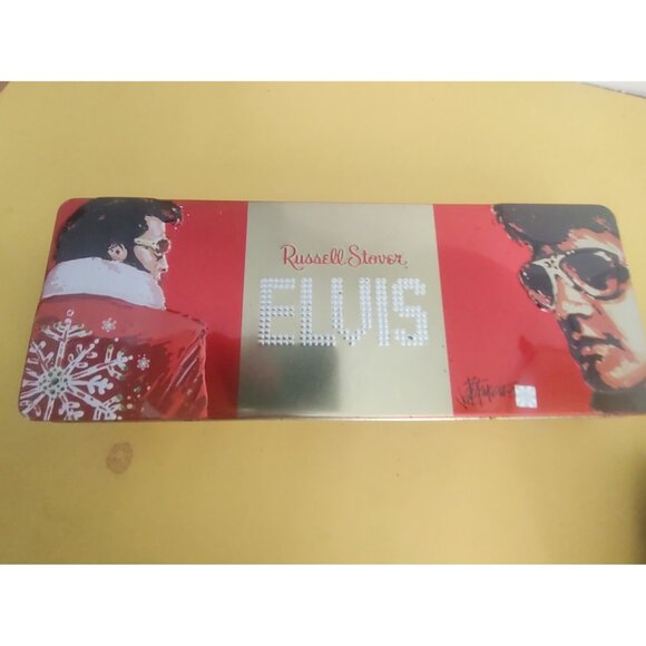 Russell Stover Elvis Presley Christmas candy tin. 1997 - Picture 7 of 7